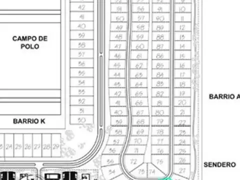 Lote a la venta en barrio Greenville Polo Resort