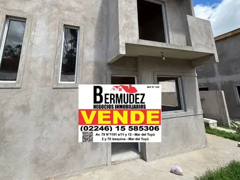 Venta Dúplex 3 Ambientes En Mar Del Tuyu Calle 63 Entre 3 Y 4