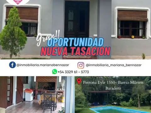 Casa en venta de 3 dormitorios c/ cochera en Baradero