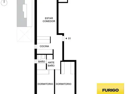 CODIGO XVI | MENDOZA 2853 de 1 Dormitorios