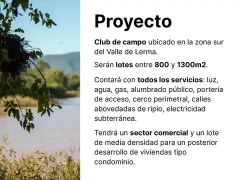 Terreno en Venta en Cerrillos, Salta