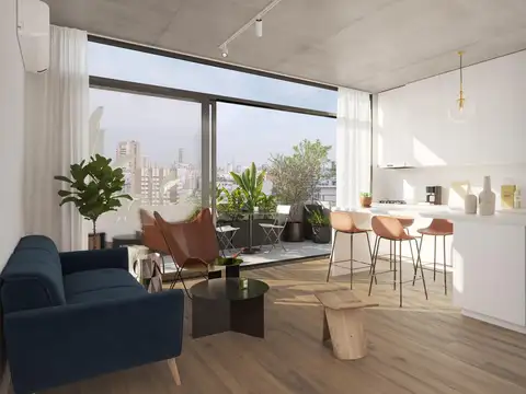 Dos ambientes con balcón en construcción / entrega mayo 26'