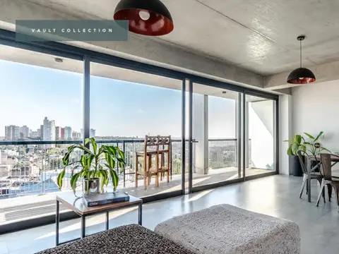 Departamento en venta con vista al Río, terraza y 2 cocheras en Domus Libertador, Olivos.