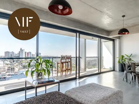Departamento en venta con vista al Río, terraza y 2 cocheras en Domus Libertador, Olivos.