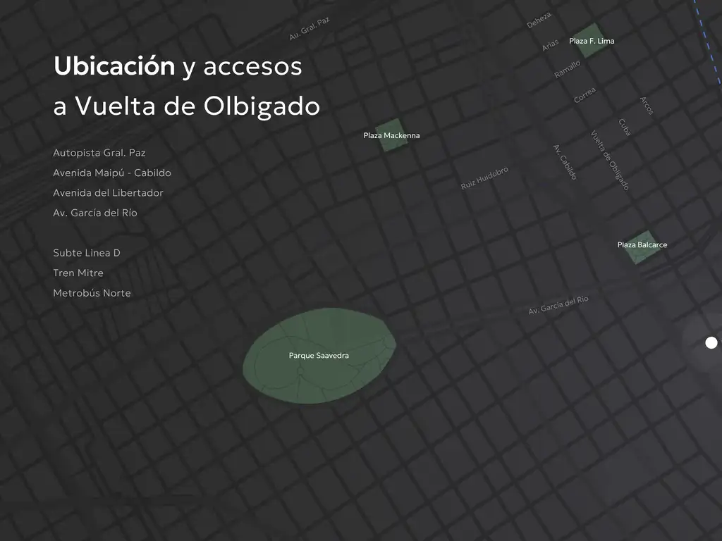 Obligado Haus de  1 y 2 Dormitorios