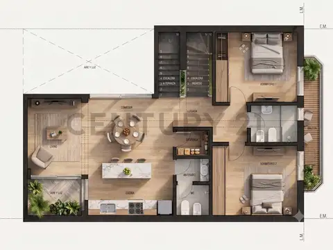 Ovidios Lagos 900, Piso 1