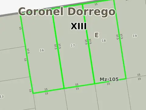 Terreno en Venta en Coronel Dorrego, USD 27.000