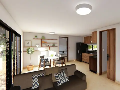 Casa 3 ambientes con 1 baño