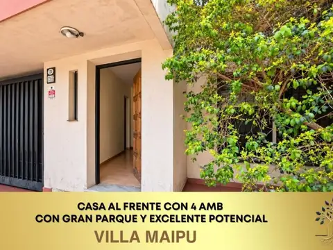Casa 4 amb con parque Villa Maipu