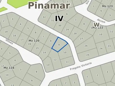 Lote en Venta en Pinamar Zona Norte