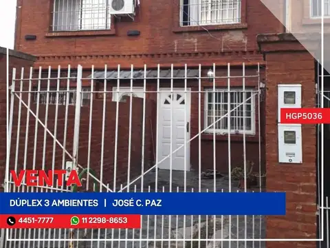 Departamento - Venta - Argentina, José C Paz - San Lorenzo 4455