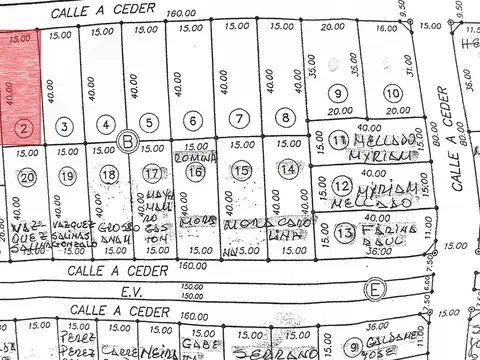 Terreno en Venta de 600,0 m2