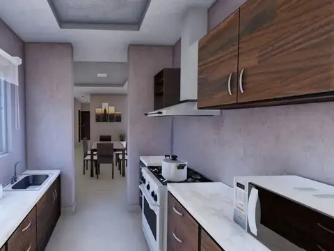 Departamento 4 ambientes con 2 baños