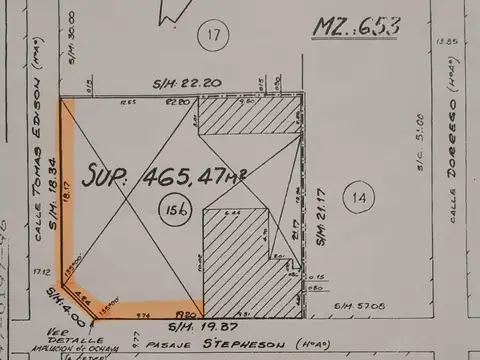Terreno en Venta de 465,0 m2