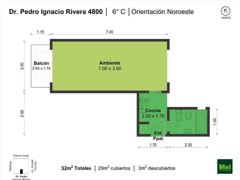 Rivera 4857 , Piso 6