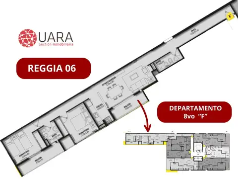 Departamento en el emprendimiento REGGIA 06