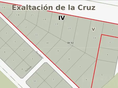 Venta. Lotes Sobre Colectora. El Remanso. Exaltación de la Cruz