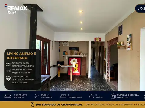 CASA + FABRICA DE CERVEZA EN VENTA EN CHAPADMALAL