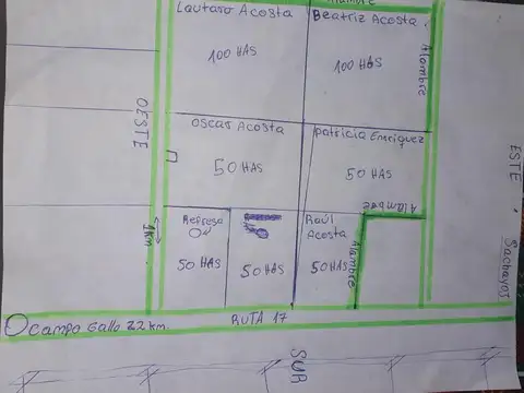 Campo a desarrollar en Icaño- Santiago del Estero