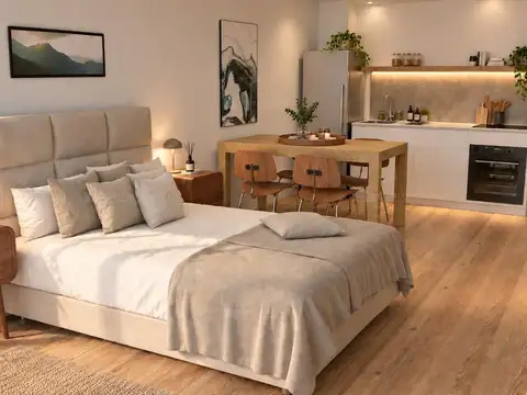 Departamento Monoambiente con 1 baño