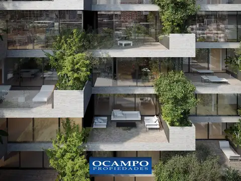 4 ambientes con jardín y terrazas en Barrio Parque – estilo casa