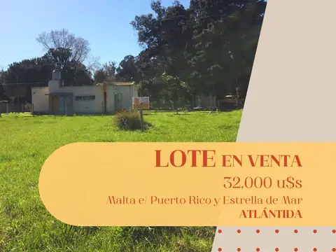 LOTE EN RESERVA FORESTAL ATLANTIDA