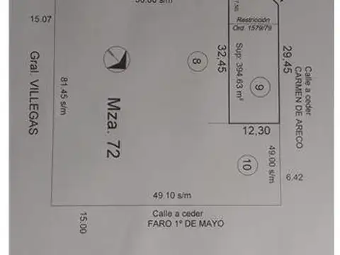 Terreno en Venta en Monte Grande, USD 10.000