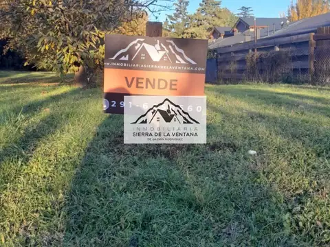 HERMOSO  LOTE BARRIO  GOLF SIERRA  DE LA VENTANA