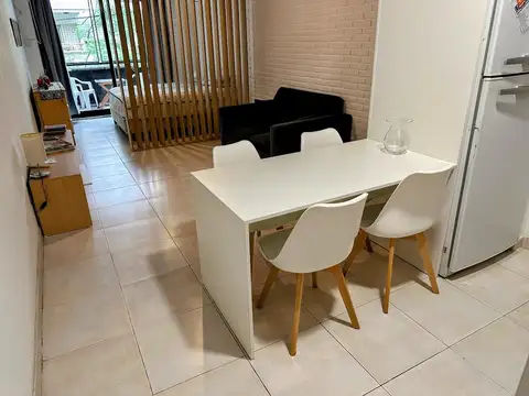 Departamento amoblado y equipado monoambiente dividido