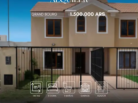 Dúplex en alquiler c/cochera en Grand Bourg, Salta