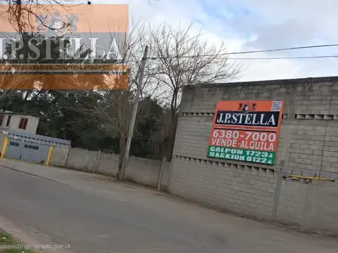 Galpón 1723 m² s/ Fracción 8.122 m² Frente a 2 calles - Villa Luzuriaga