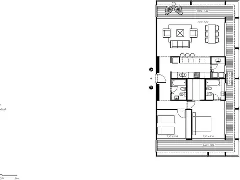 Departamento en Venta de 2 dormitorios