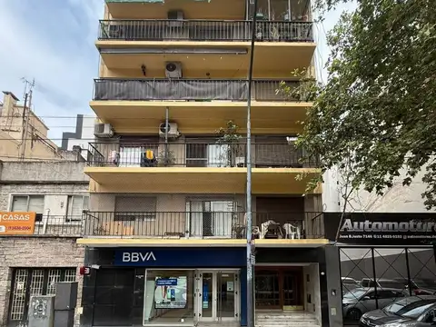 2 Ambientes Contrafrente Super Luminoso C/balcon cerrado   