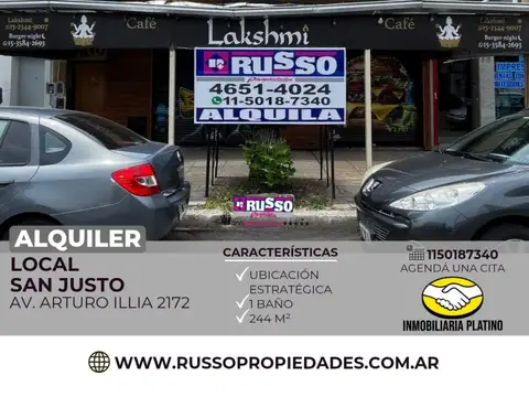 Alquiler de Local Comercial en San Justo - La Matanza 