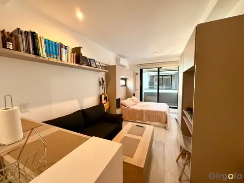 Venta departamento monoambiente c/balcon Colegiales pileta y parrilla amoblado