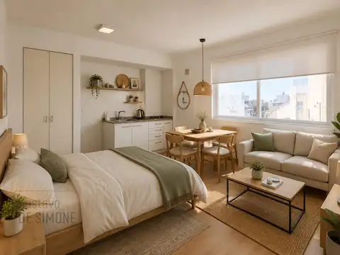 Departamento monoambiente amoblado con baulera en Venta en Recoleta