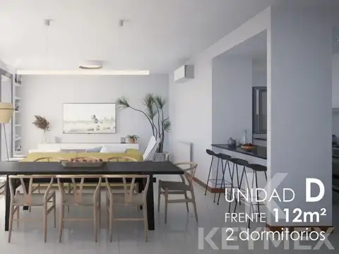 Departamento 4 ambientes con 2 baños