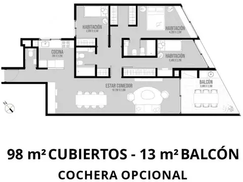 Departamento en Venta Apto profesional