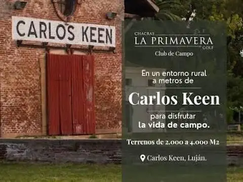 Terreno en venta en Club de Campo La Primavera, Carlos Keen