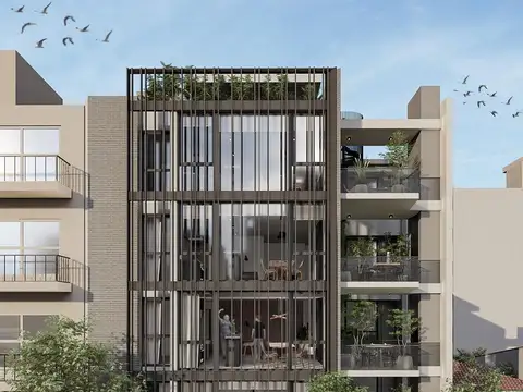 Semipiso 3 ambientes con cochera doble y terraza propia de 50 m2 en Chauvin