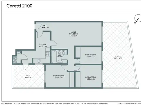 Departamento 4 ambientes con 2 baños