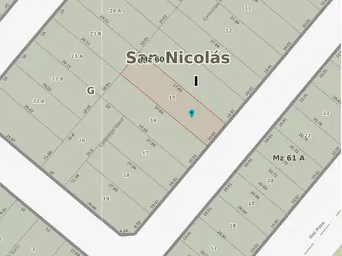 Terreno en Venta de 377,0 m2