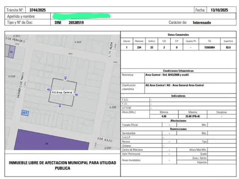 1  DE MAYO 1395 , Piso No definido