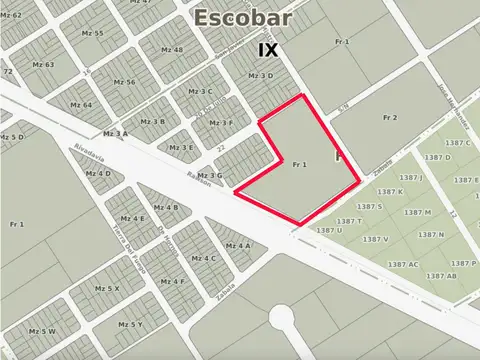 Terreno en Venta 212  mts Fondo