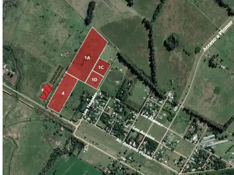 Fracciones de campos, Plomer (Bs.As). L30014