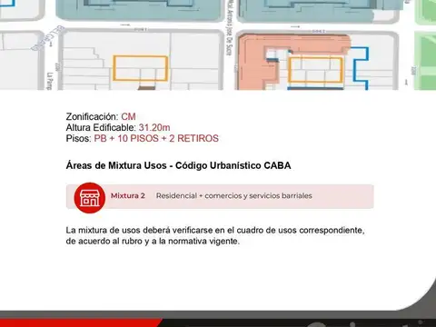 Terreno en Venta en Belgrano, USD 1.290.000