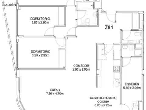 Departamento en Venta con 1 cocheras