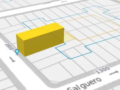 Terreno en Venta 10,33  mts Fondo