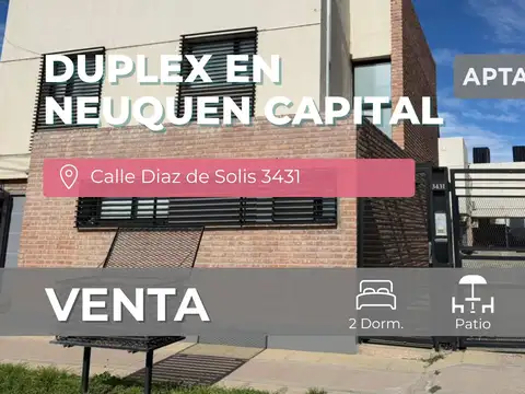 VENTA DUPLEX 2 DORMITORIOS NEUQUEN CAPITAL