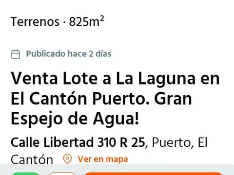 Terreno en Venta de 825,0 m2